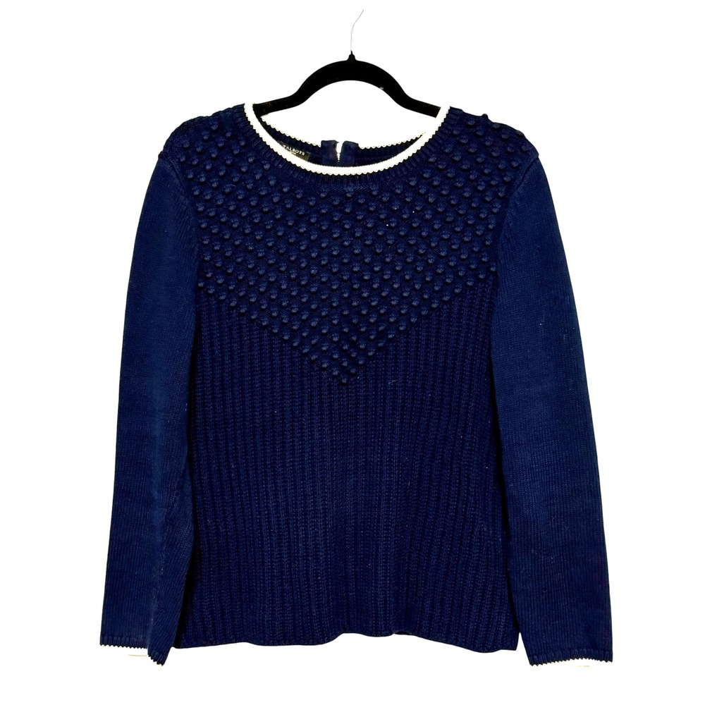 Talbots Petite Old‎ Money Knit Sweater Womens Size LP Classic Prep Quiet Luxury
